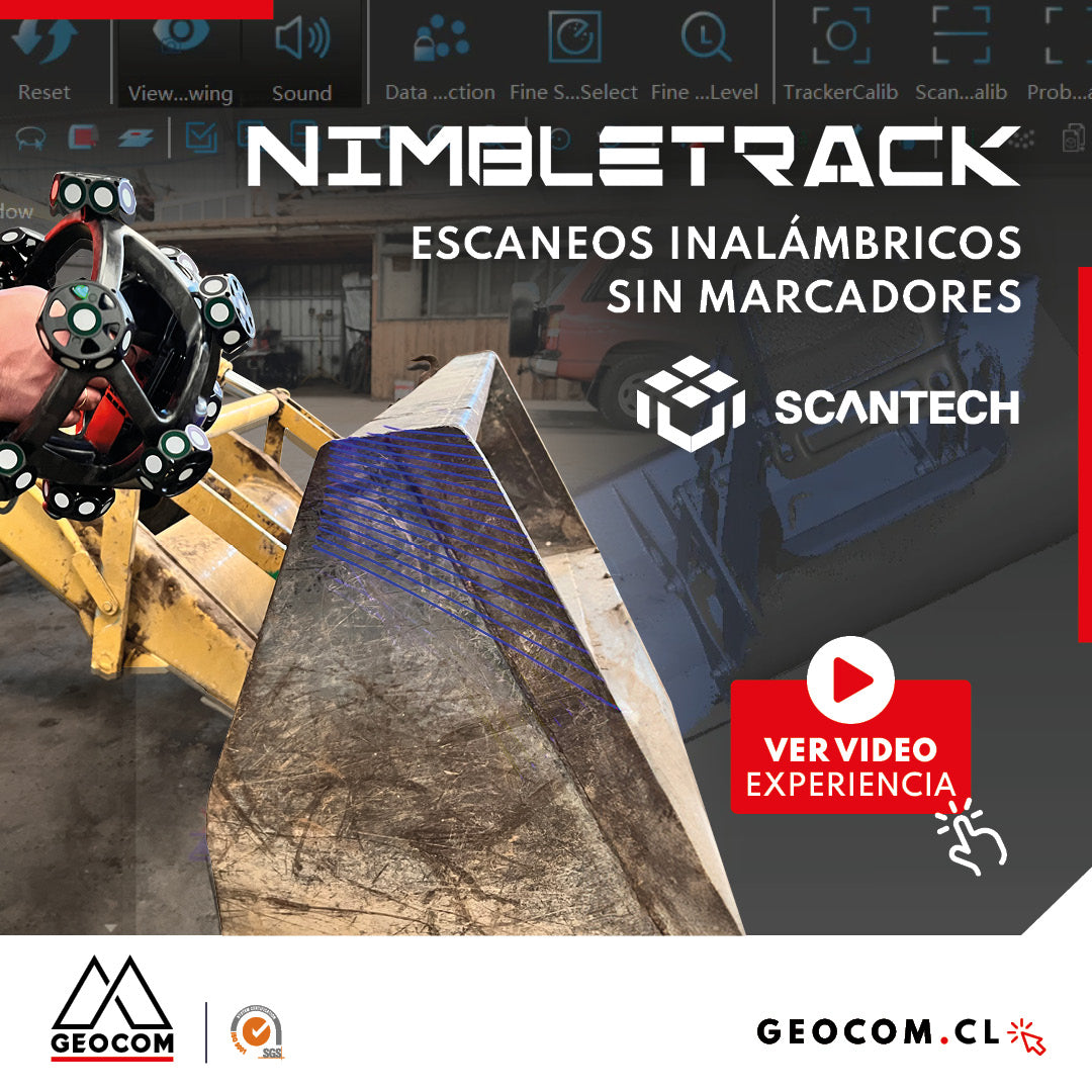 Scantech Nimbletrack: Escaneos inalámbricos sin marcadores