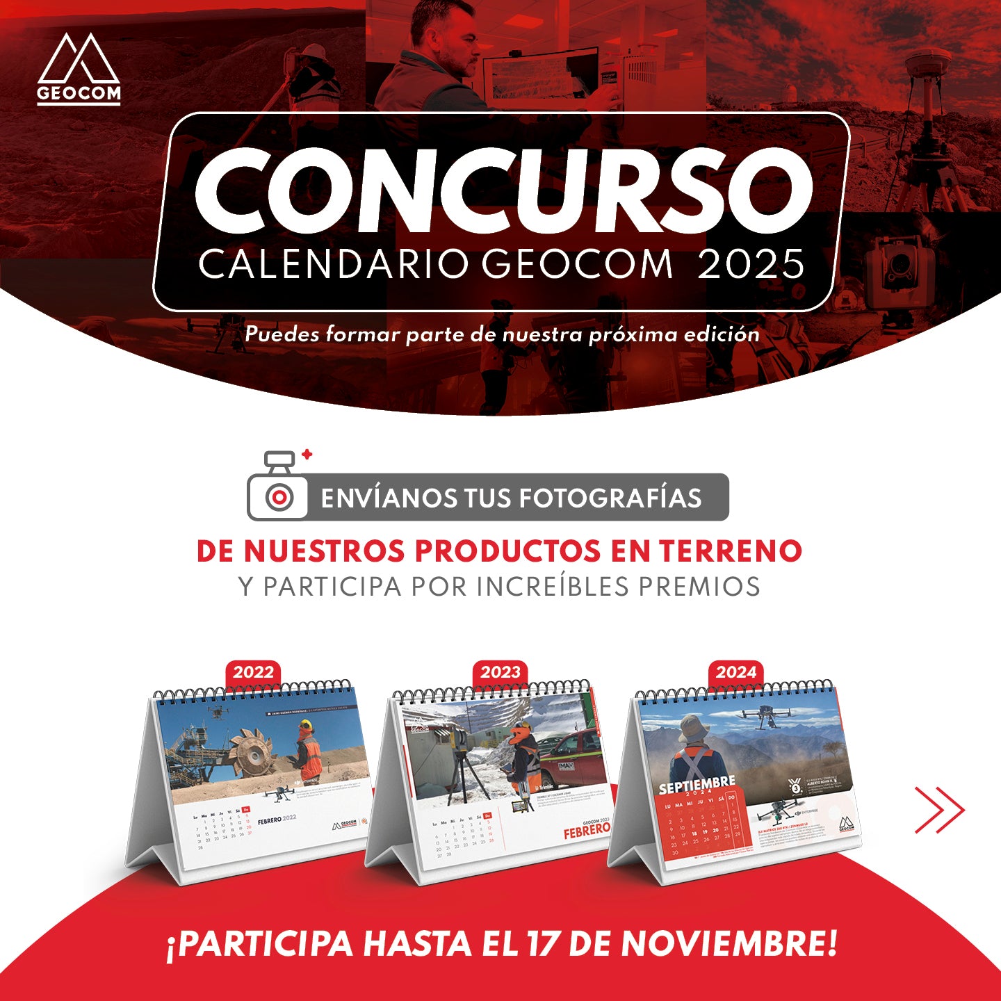 ¡CONCURSO! 📷 CALENDARIO GEOCOM 2025