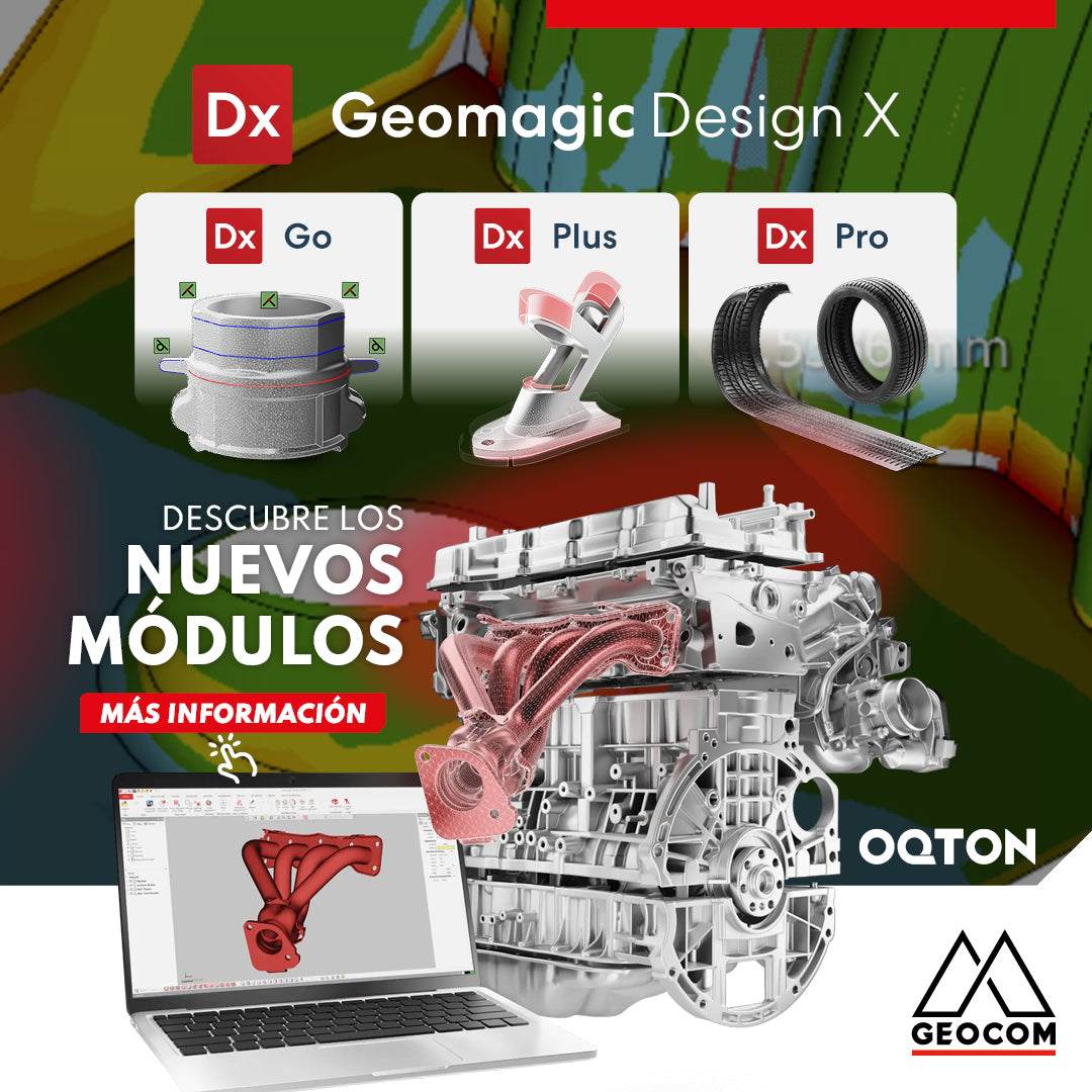 Nuevos módulos de Geomagic Design X: Go, Plus y Pro